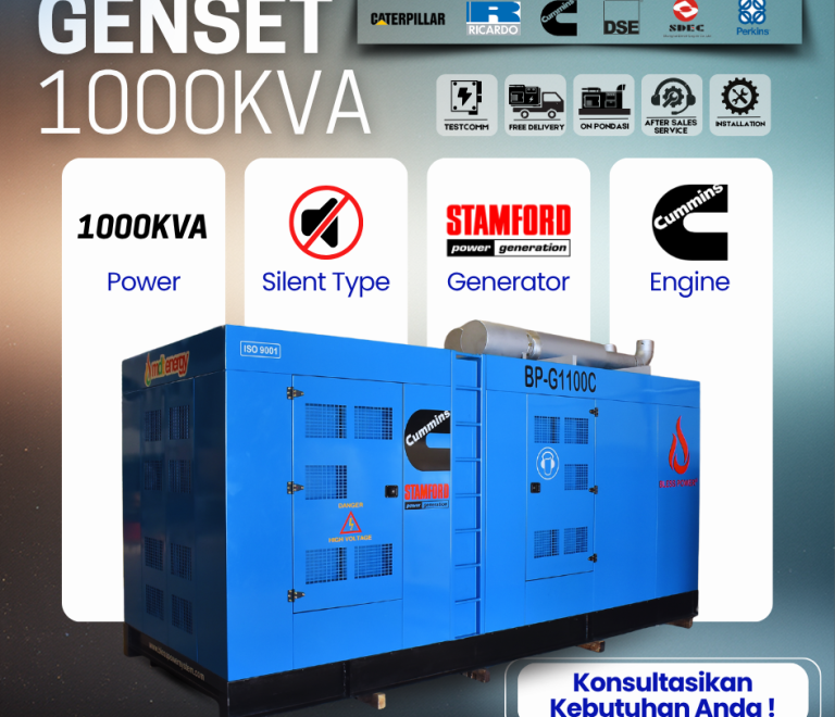 Manfaat dan Kelebihan Genset 1000kVA untuk Kebutuhan Industri dan Komersial